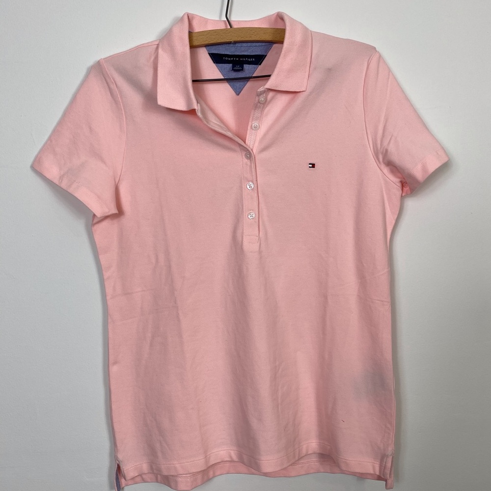 Tommy Hilfiger Short Sleeve ‘Pink’ Heritage Polo Woman’s Size Medium